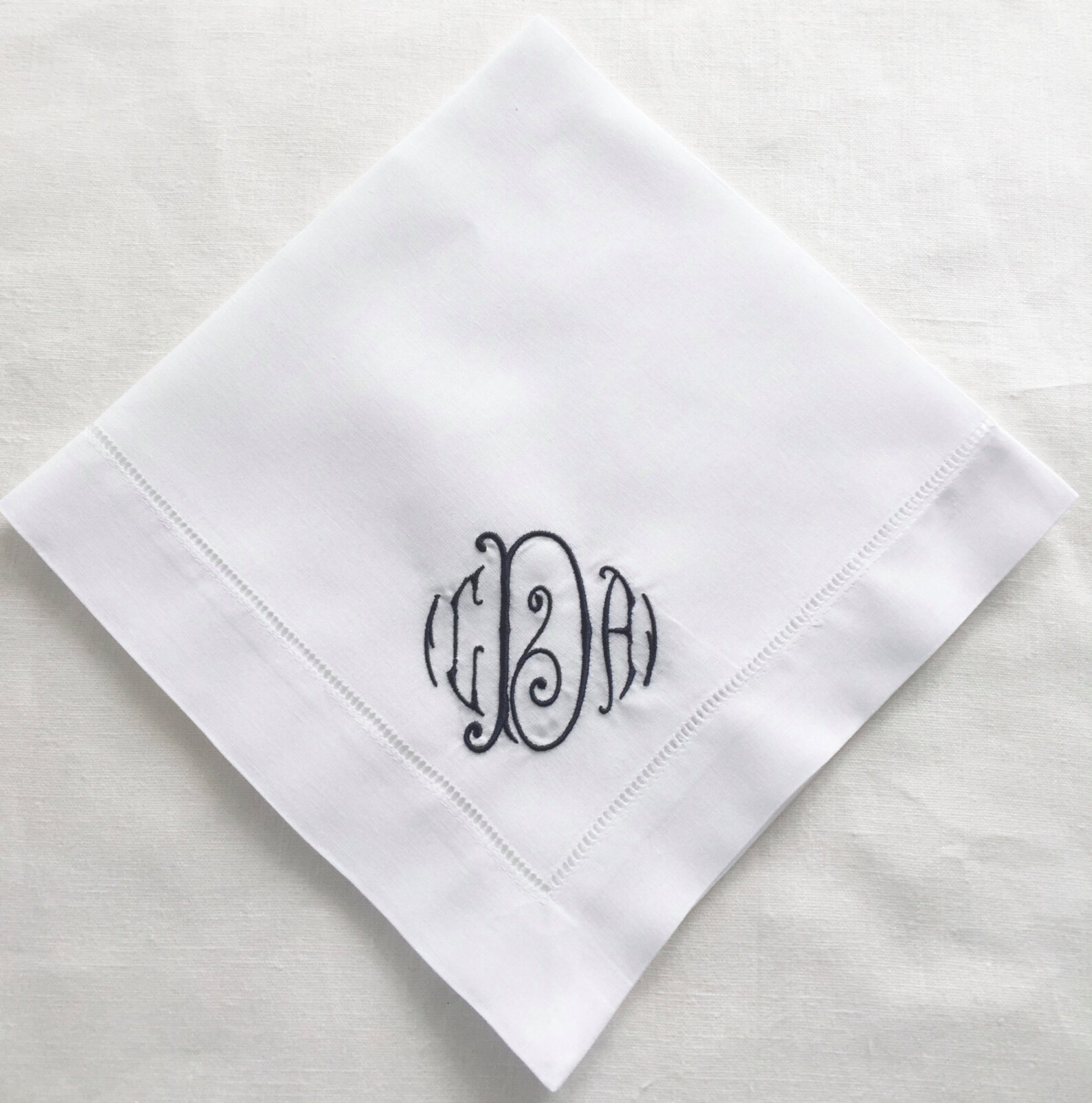 Personalized Napkins. Monogram Embroidered Cloth Napkins. Fine Etsy