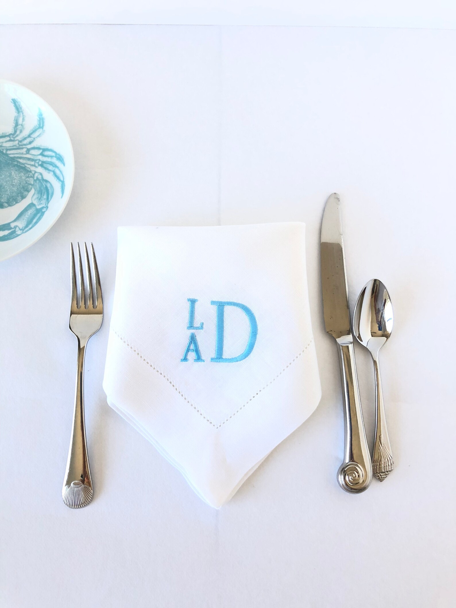 Monogrammed Napkins / Cloth Napkins / Dinner Napkins / Linen Etsy New
