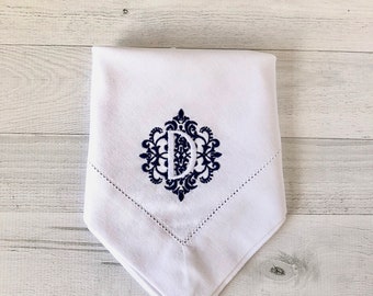 Monogrammed servetten / doek servetten / diner servetten / linnen servetten / tafellinnen / gepersonaliseerde servetten / huwelijksgeschenk / gastvrouw cadeau