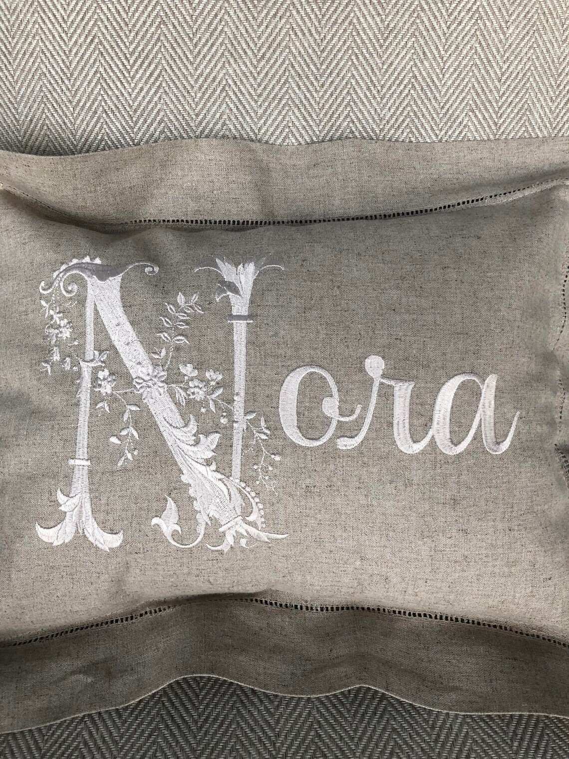 Custom Embroidered Pillow. Personalized Name Pillow. Baby Etsy