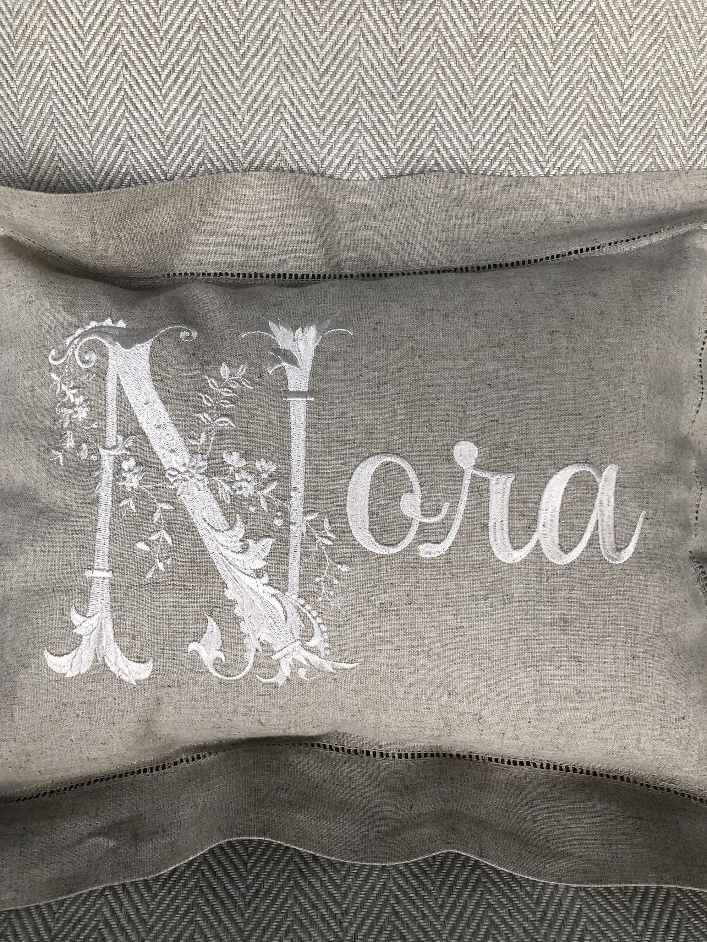 Custom Embroidered Pillow. Personalized Name Pillow. Baby Etsy