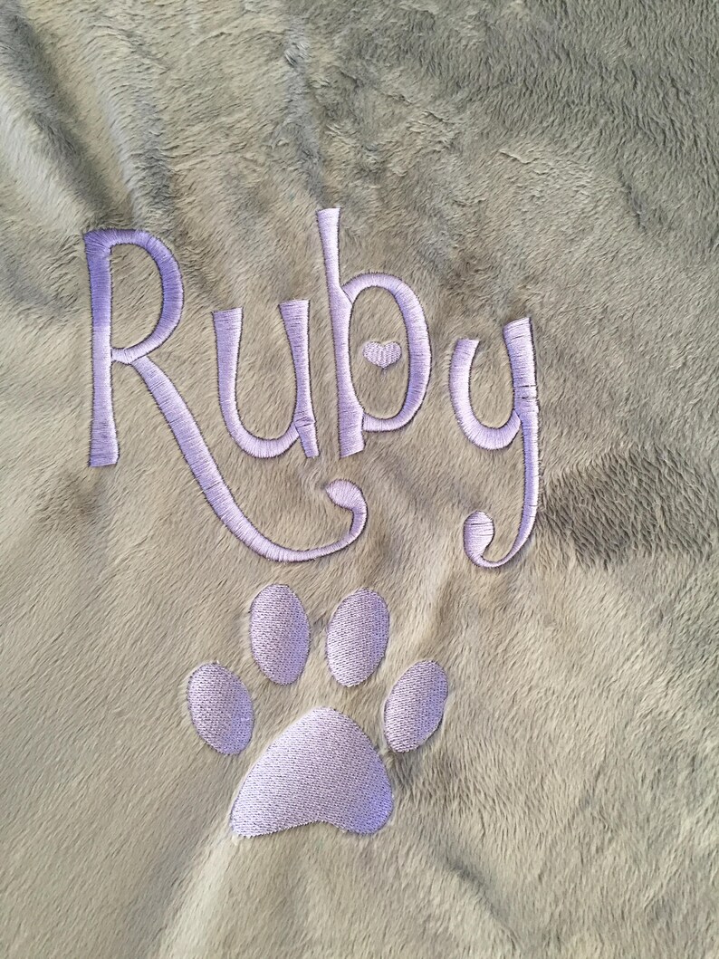 Dog Blanket/ Gift for Dog Lovers /monogrammed Dog Blanket / Etsy