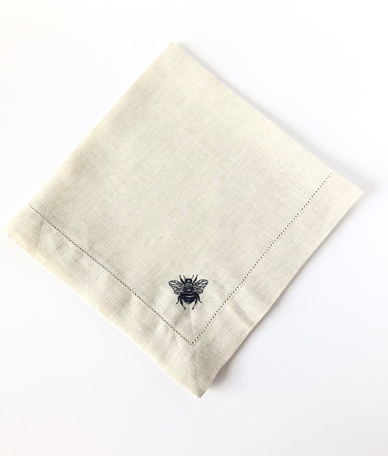 Embroidered Napkins / Cloth Napkins / Dinner Napkins / Linen Etsy