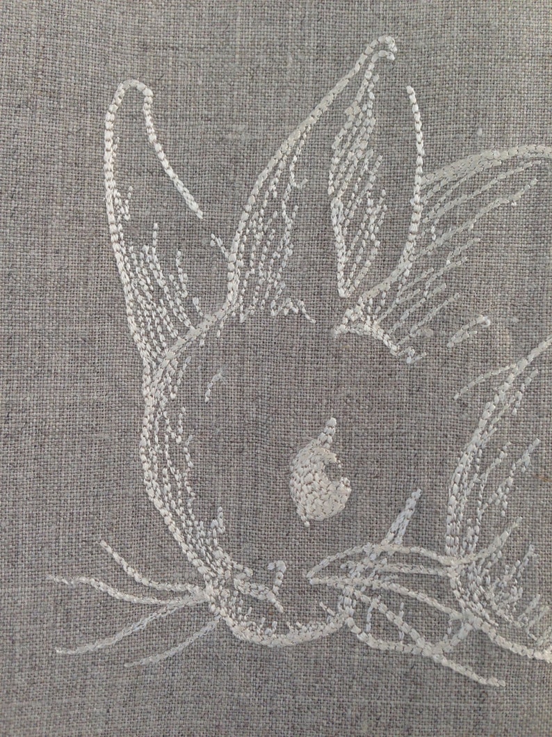 WhimseaCottage Bunny Linen Towel