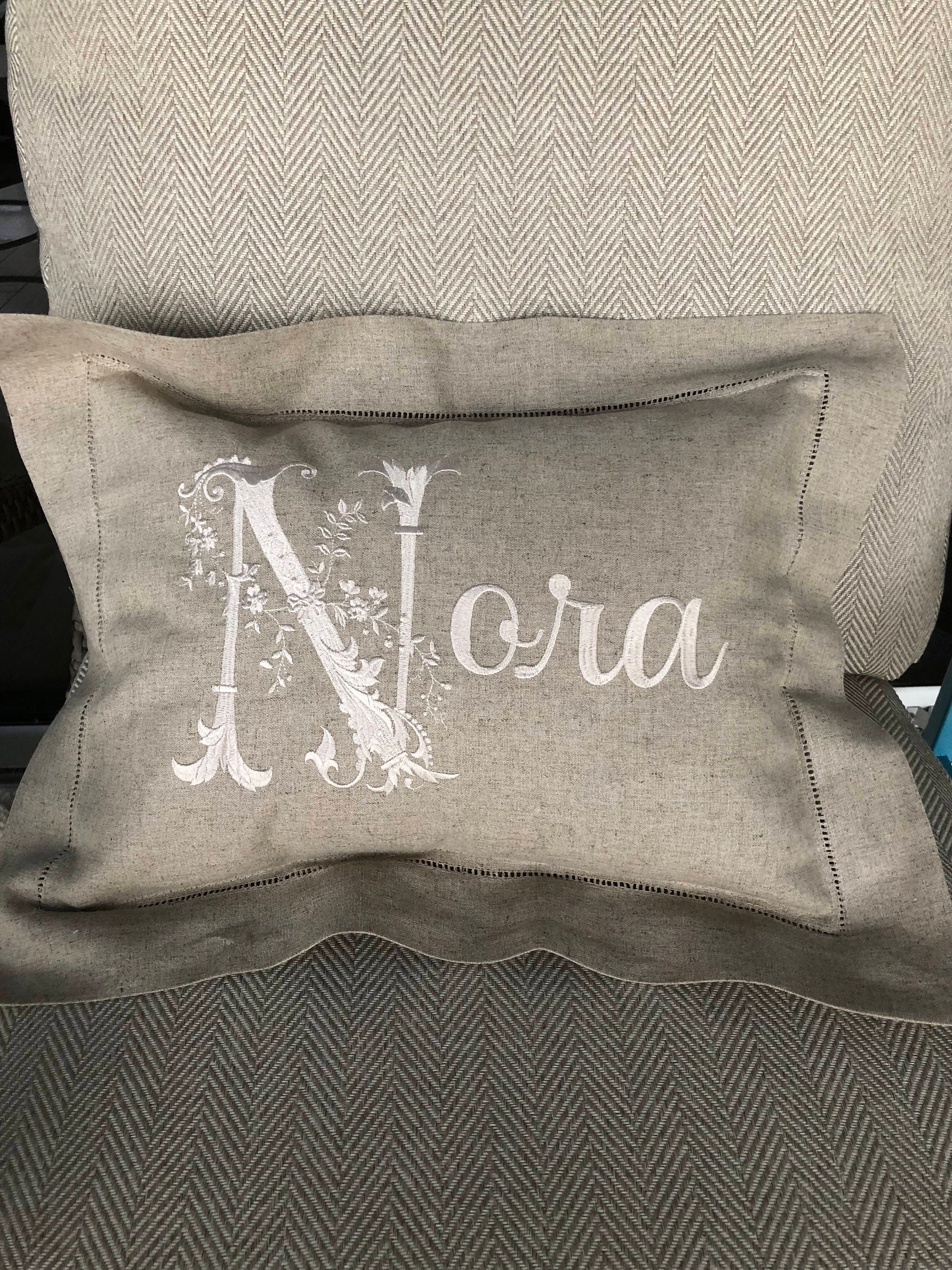 Custom Embroidered Pillow. Personalized Name Pillow. Baby Etsy