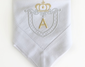 Monogrammed Napkins / Cloth Napkins / Dinner Napkins / Linen Napkins / Table Linens / Personalized napkins / Wedding Gift / Hostess Gift