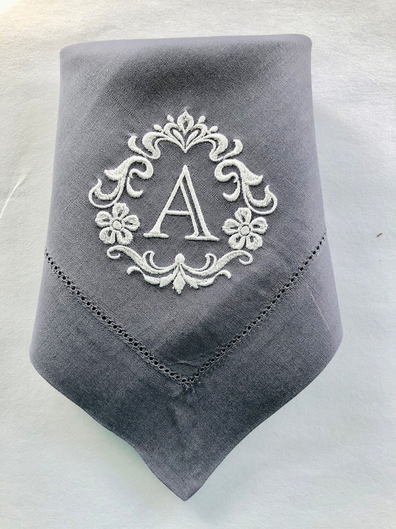 Monogrammed Napkins / Cloth Napkins / Dinner Napkins / Linen Etsy