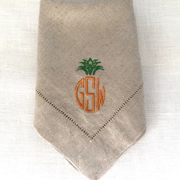 Pineapple Napkins Etsy