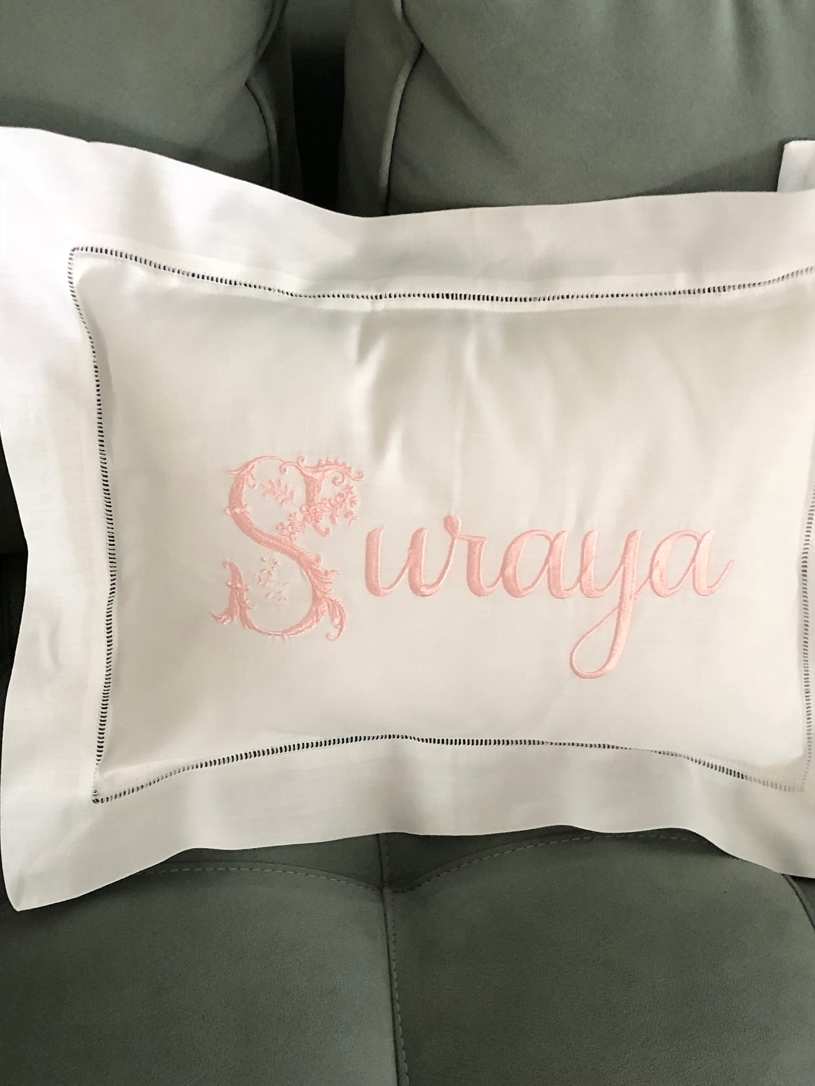 Custom Embroidered Pillow. Personalized Name Pillow. Baby Etsy