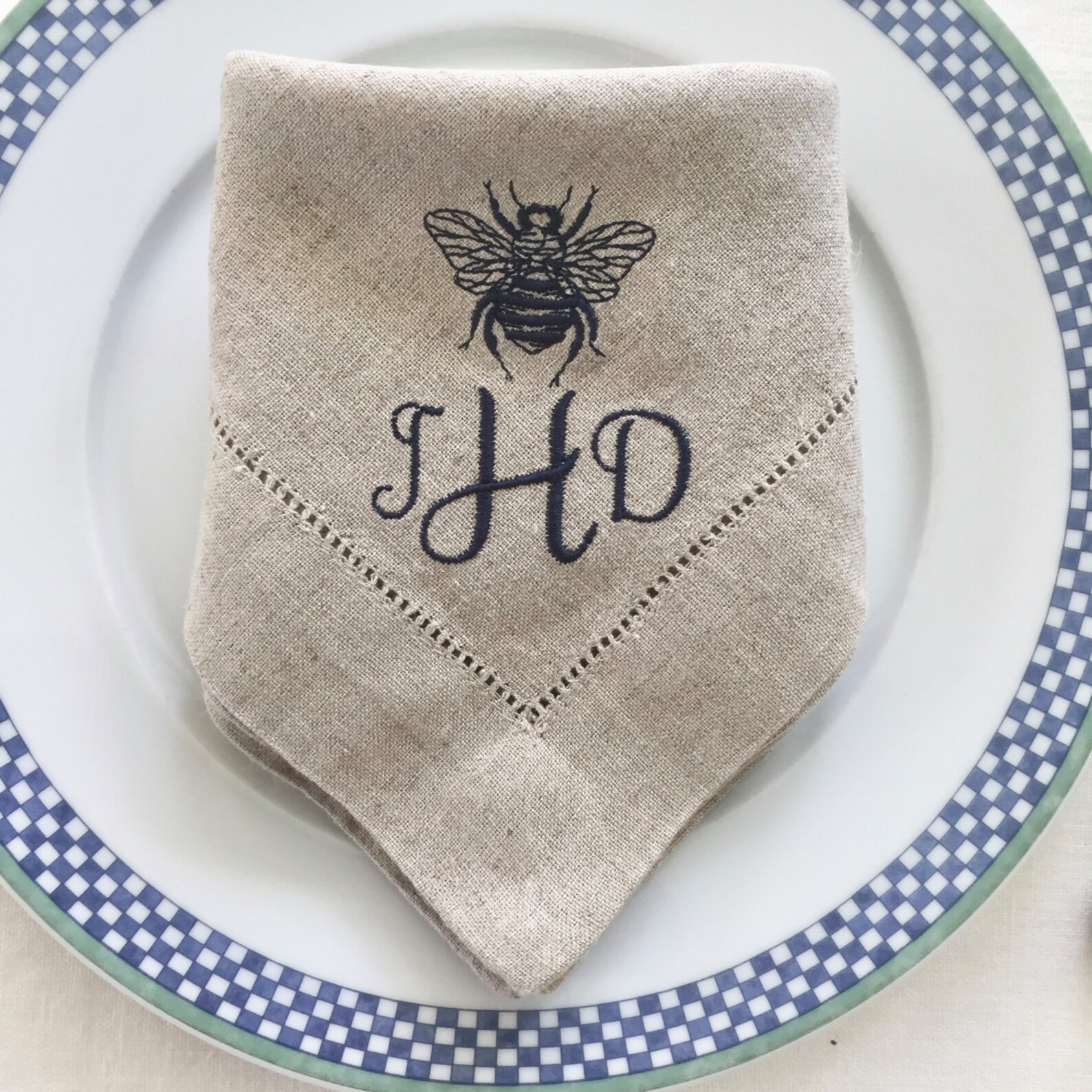 Monogrammed Napkins / Cloth Napkins / Dinner Napkins / Linen Etsy UK