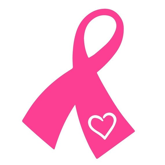pics Breast Cancer Ribbon Heart etsy