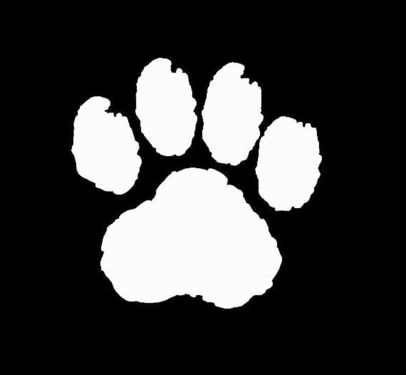CAT Paw Print 3.5 Vinyl Decal Window Sticker for Car Etsy