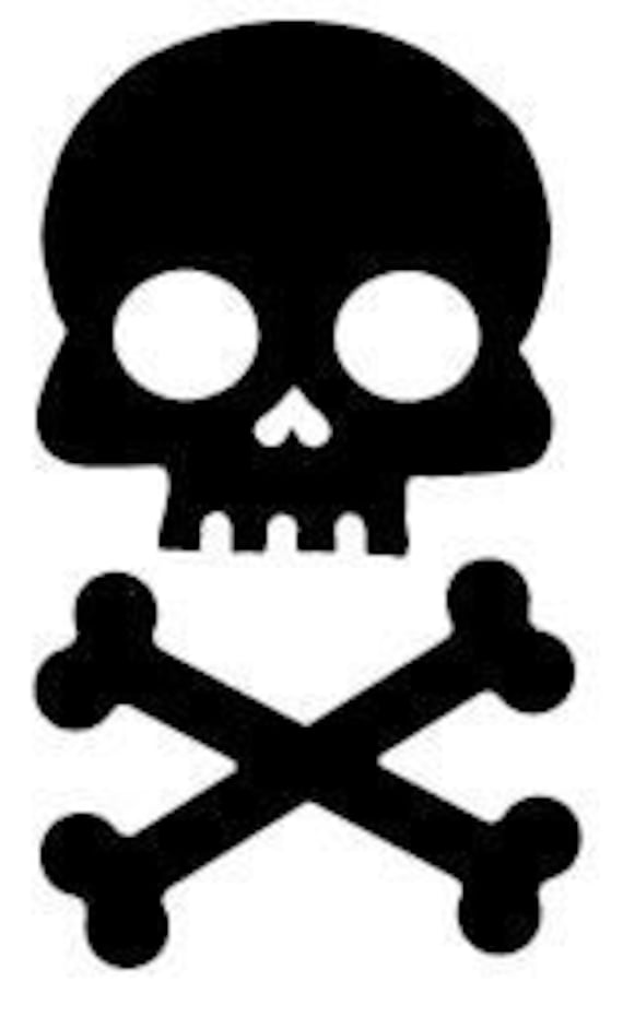 Motorcycle Skeleton Biker Skull Car Truck Window Wall Laptop Vinyl Decal Sticker