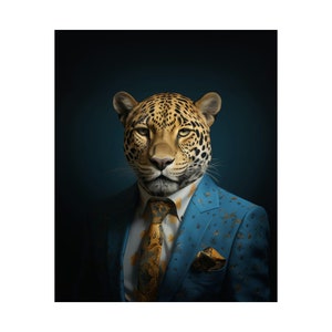 Jaguar Mascot Portrait, Wildlife Enthusiast, Jacksonville Florida Football, Matte Vertical Posters