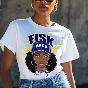 Fisk Lady University Girl HBCU Softstyle T-Shirt