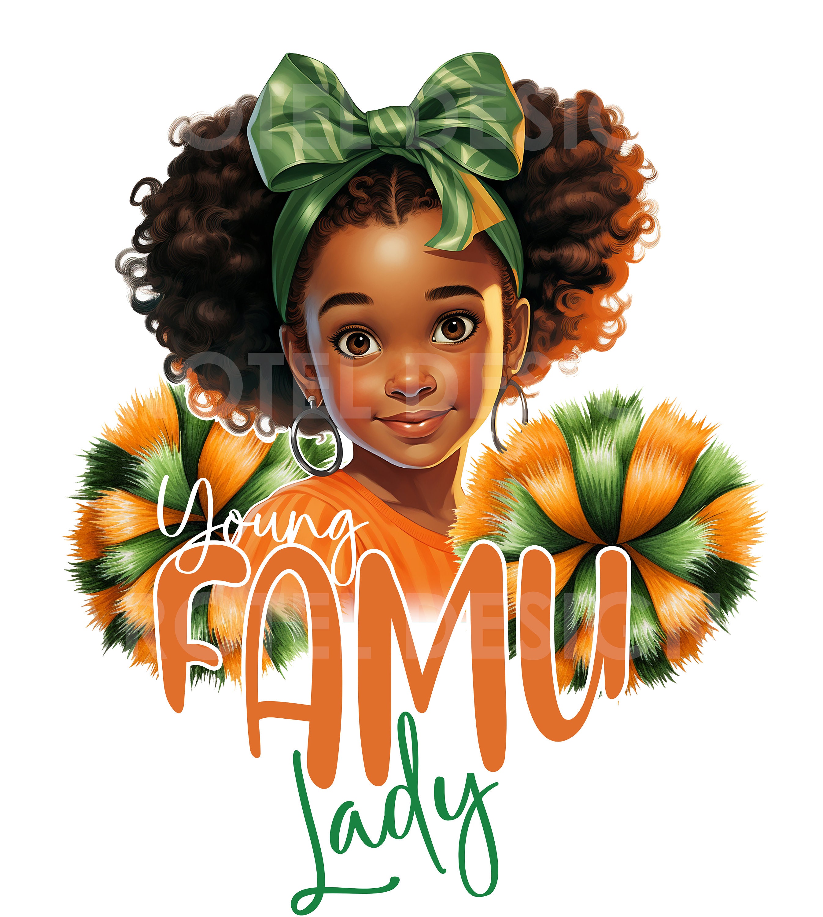 Young FAMU Lady Png - Etsy
