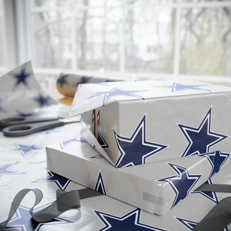 Dallas Wrapping Paper, Texas Football Etsy