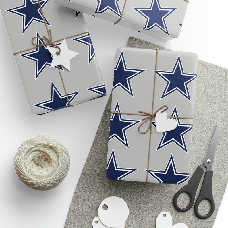 Dallas Wrapping Paper, Texas Football Etsy