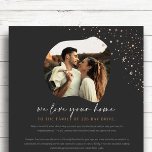 Modello di lettera dell'acquirente della casa Modello Word / Lettera al venditore di casa / Lettera d'amore immobiliare personalizzata / Proposta di offerta di casa per il venditore