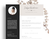 Resume Template 4 page | "Indigo" CV Template and Cover Letter for MS Word | Resume Template with Photo | Boho Style CV