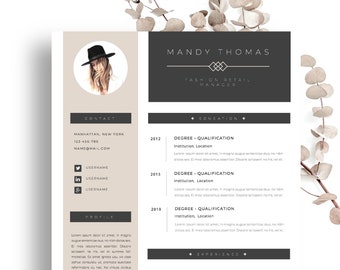 Apple Pages Resume Etsy
