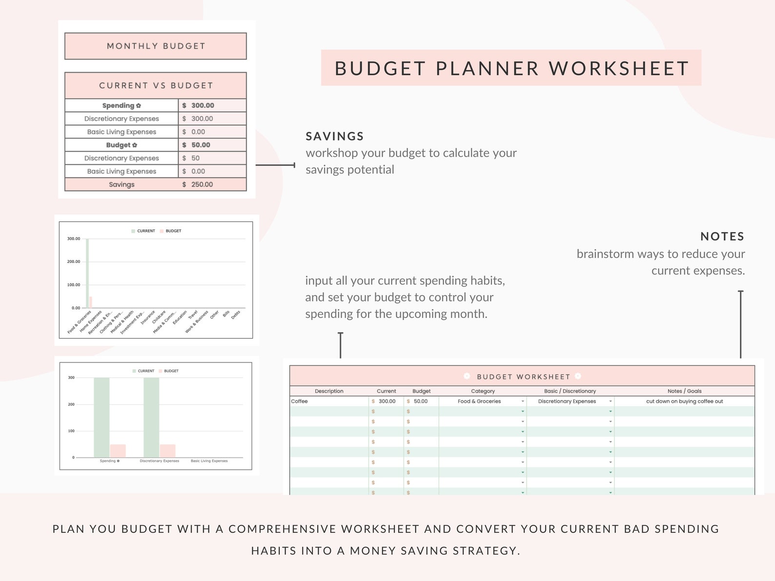 Mint Monthly Budget Spreadsheet for Google Sheets Digital Etsy Australia