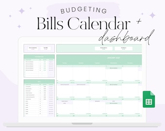 Feuilles Google de suivi des factures, feuille de calcul du budget annuel du calendrier des factures, liste de contrôle des paiements de la dette et des factures, modèle de budget mensuel et liste des tâches