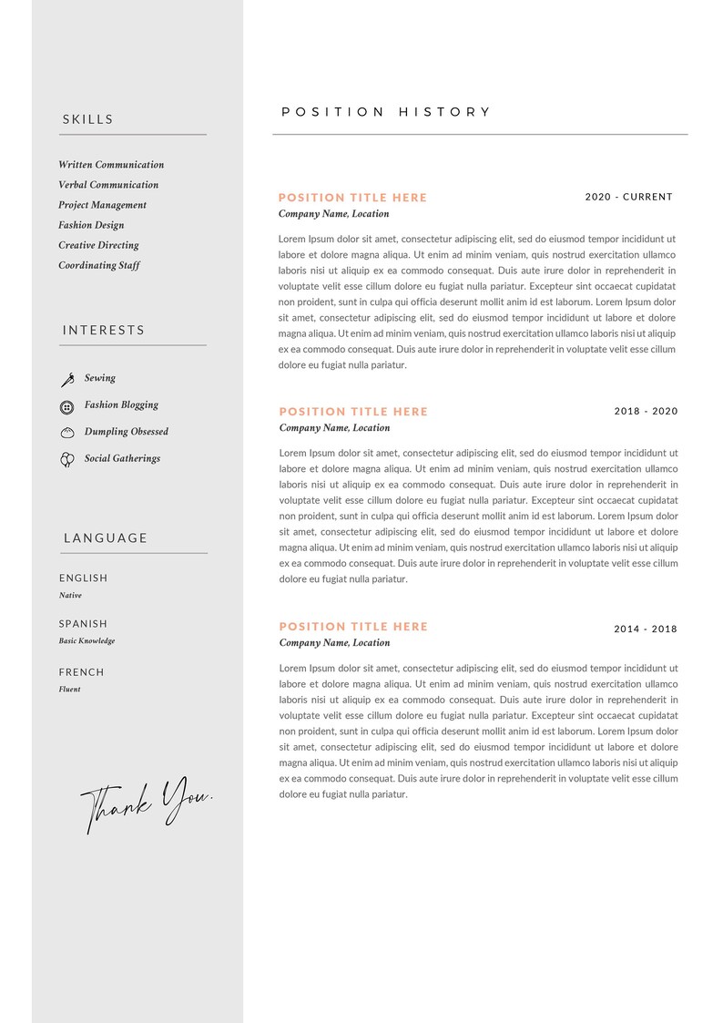 Roze cv-sjabloon met foto voor Microsoft Word-| | "Bella" Professioneel curriculum vitae | Begeleidende brief, referentiepagina + pictogrammenset afbeelding 9