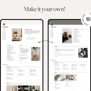 Freelancer Notion Template and Service Based Business Dashboard and ...