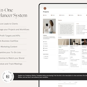 Freelancer Notion Template and Service Based Business Dashboard and ...