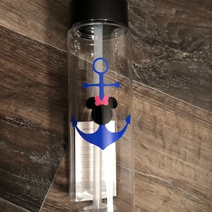 Customized dcl disney or disney cruise water bottles BPA FREE