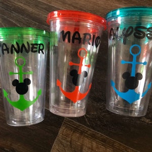 Dcl personnalisé disney ou disney cruise gobelets sans BPA