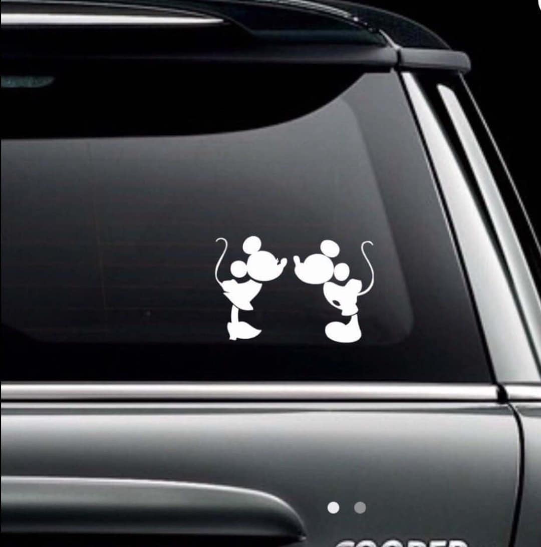 Disney Car Decals Any Character Mickey and Minney 5x5 Inches Etsy