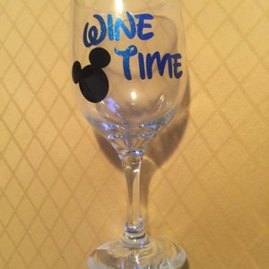 Disney cruise dcl ou verre de vin de caractère disney
