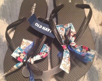 DCL Disney theme flip flops women's size 5/6