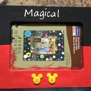 4 x 6 Mickey Mouse Thema Foto Frame ideal als Geschenk oder Dcl Fisch Extender
