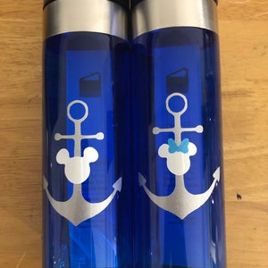 Disney Just Married or Disney cruise line water bottle great FE gift or party favor 22 oz