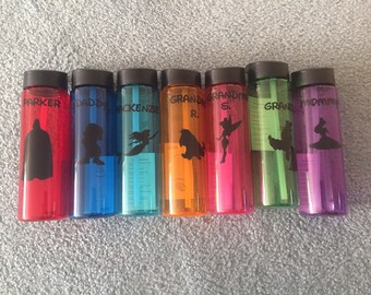 7 Disney character or Disney cruise line water bottle great FE gift or party favor 22 oz