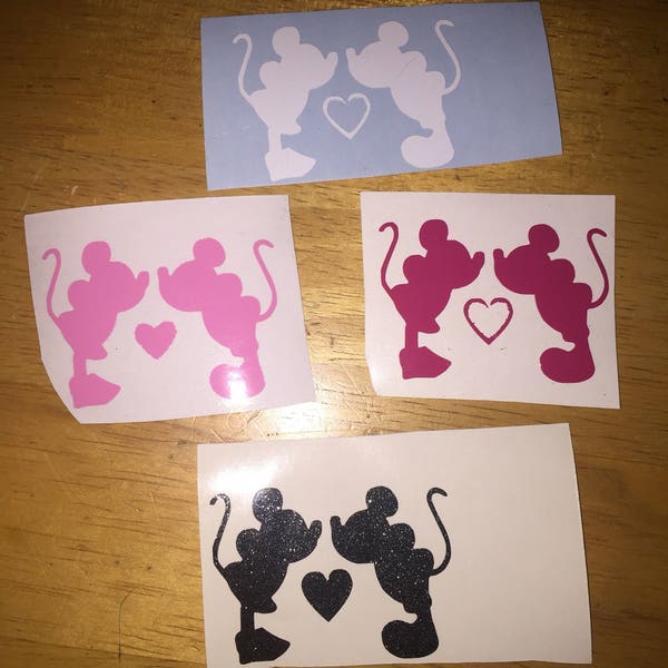 Disney Magic Band Decals Mickey and Minnie  ANY COLOR