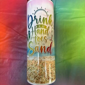 20 oz Metal Hot/Cold  tumbler With Straw  Cruise Line theme life is better on a cruise