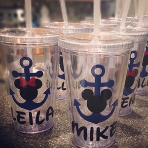 Customized dcl disney or disney cruise tumblers BPA FREE