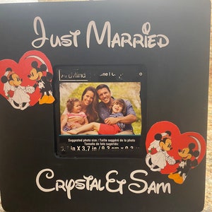 Minnie Mouse & Micky Maus Disney Hochzeit Fotorahmen groß als Geschenk oder dcl Fisch Verlängerer