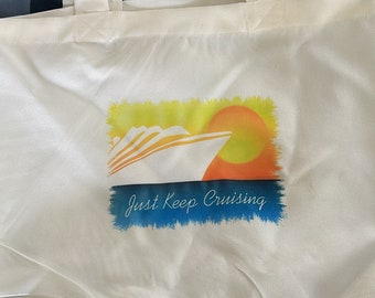 Cruise tote great for client or wedding cruise gifts