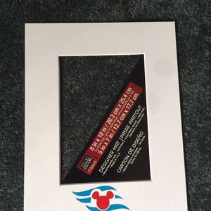 Disney Cruise dcl Zeichen Autogramm Rahmen matt 8 x 10 fit für 5 x 7 Bild