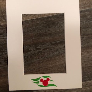 Disney Cruise dcl Zeichen Autogramm Rahmen matt 8x10 passend für 5x7 Bild Weihnachten Dcl Logo