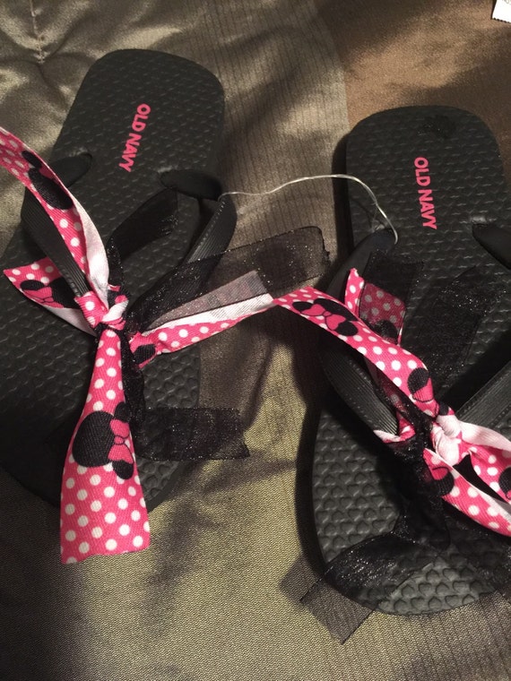 minnie mouse flip flops for adults