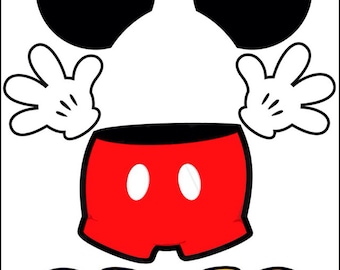 Olaf and Mickey body part magnets