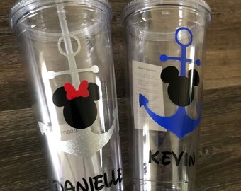 Disney character or Disney cruise line tervis tumbler great FE gift or party favor large  32 fl oz