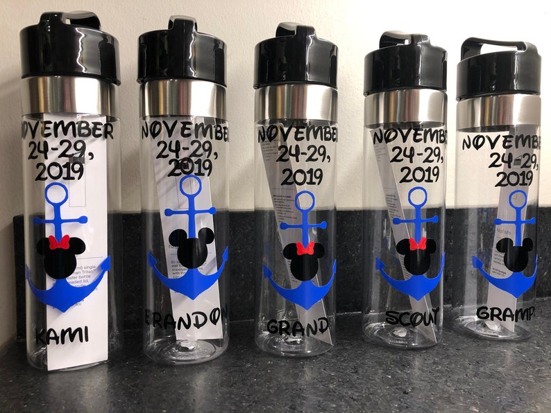 Customized Dcl Disney or Disney Cruise Water Bottles BPA FREE Etsy