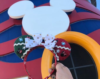 Christmas Theme mickey ears